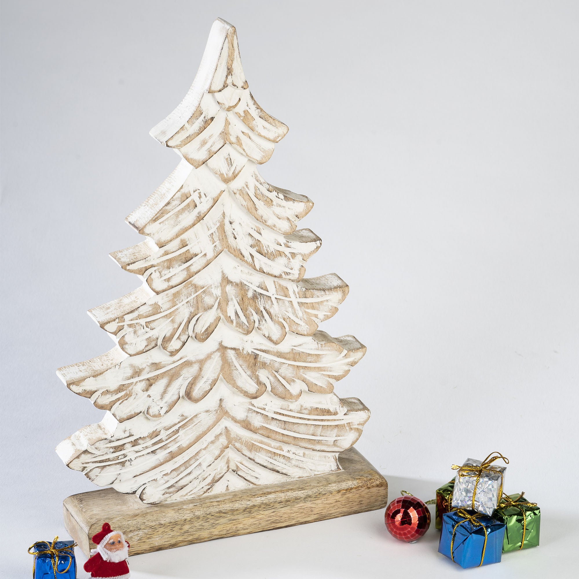 Rustic White Christmas Tree