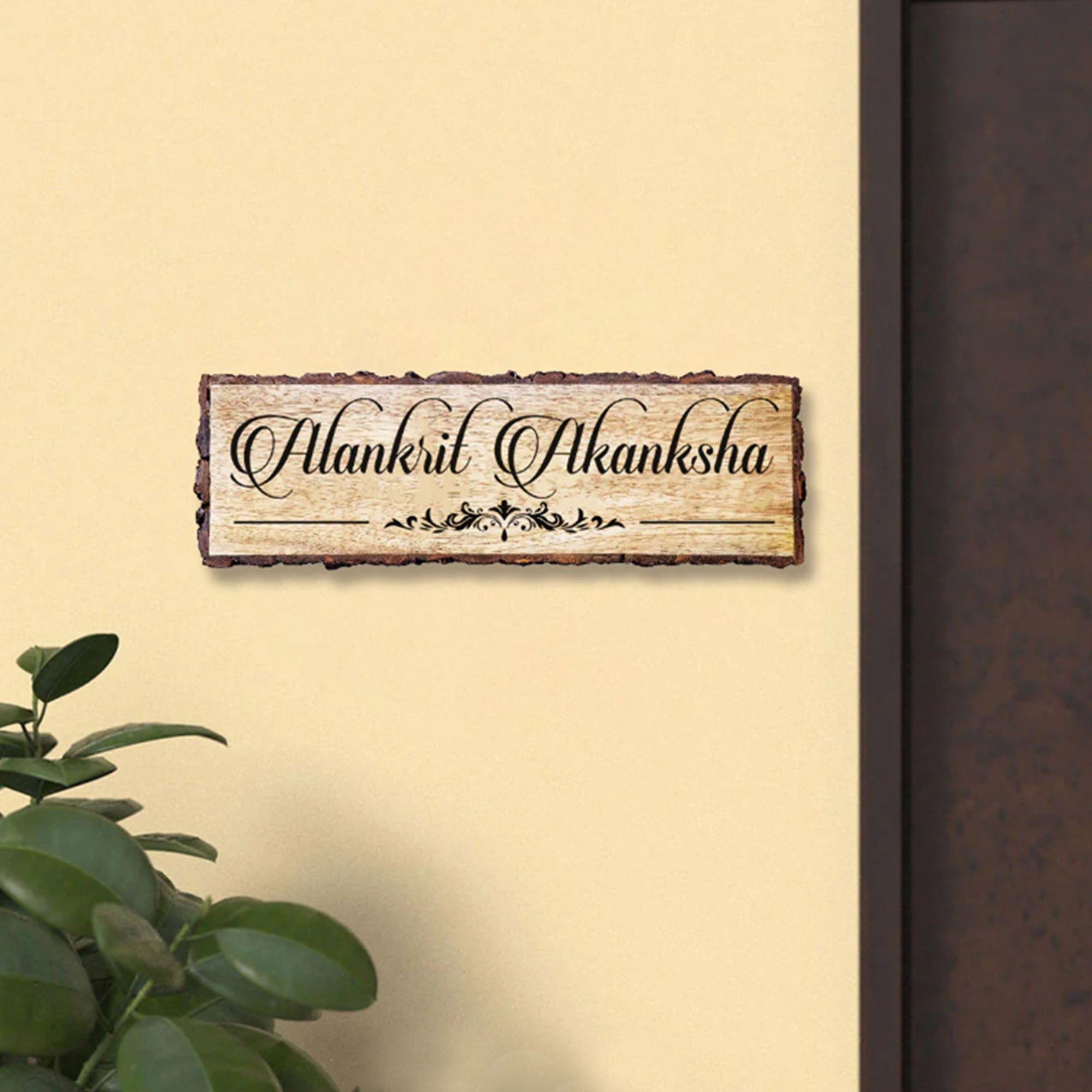 Customized Couple Name Plate Plaque