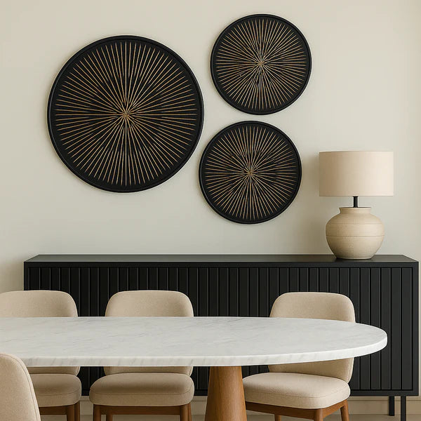 ELON WALL ART SET- BLACK COLOUR